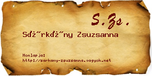 Sárkány Zsuzsanna névjegykártya